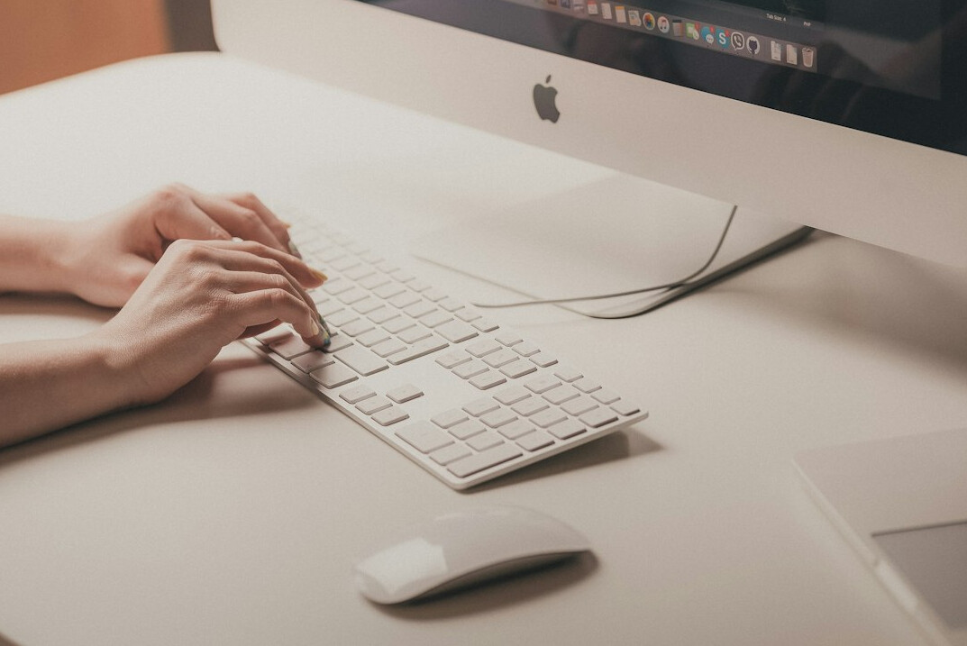 mystery writer typing